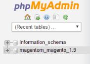 phpmyadmin_select_db