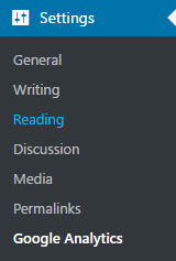 wordpress_settings_google_analytics